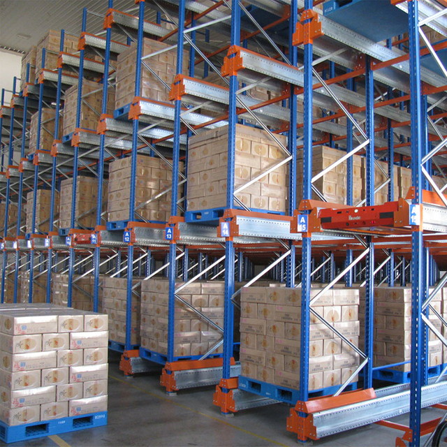 Sistem Penyimpanan Rak Rak Gudang Jenis Pallet Drive-in